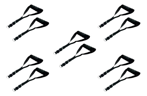 10 Piezas Agarraderas Tipo D Nylon Ajustables Maneral Polea