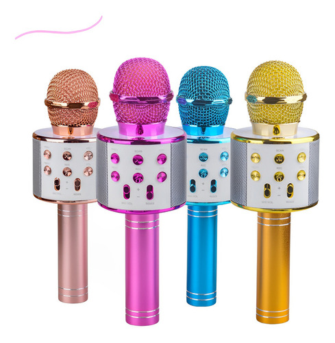 Microfoen Infantil Bluetooth Karaoke Som Alto Qualidade Plus Cor Colorido Sortido