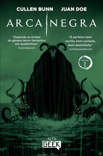 Arca Negra - vol. 1, de Juan Cullen; Doe. Editora ALTA GEEK - ALTA BOOKS, capa mole em português
