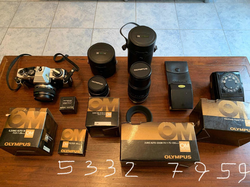 Imagen 10 de 10 de Olympus Om-10 Completa Con Lentes