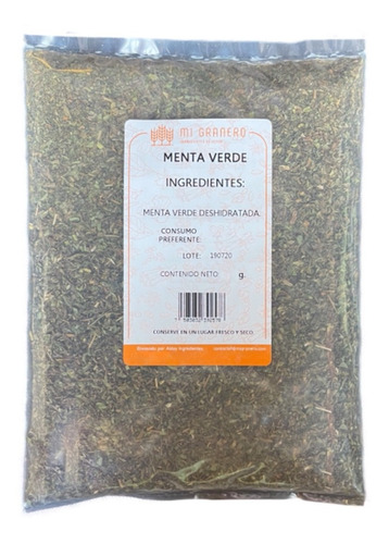 Menta Verde Deshidratada 1 Kilo