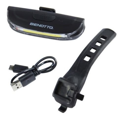 Luz Delantera Usb Recargable Jy-6018f Bicicleta Benotto Color Negro