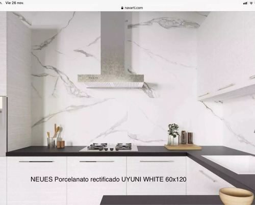 Kava Porcelanato Español Uyuni White Pul-rect 60x120 Carrara