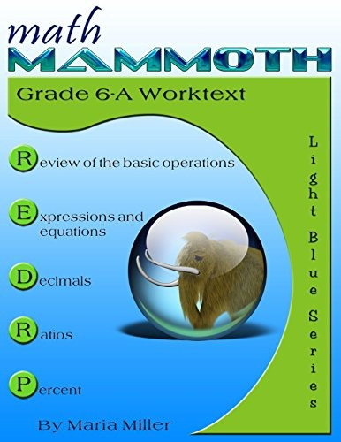 Math Mammoth Grade 6a Worktext