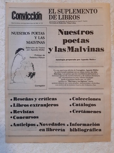 Los Poetas De Malvinas / Convicción Suple Cultura