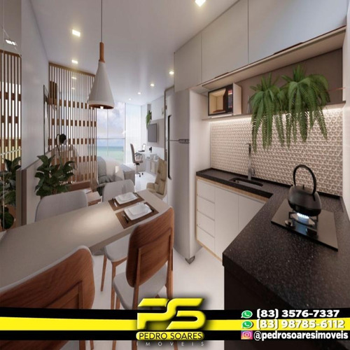 Imagem 6 de 10 de Flat Com 1 Dormitório À Venda, 34 M² Por R$ 294.355,00 - Ponta De Campina - Cabedelo/pb - Fl0083