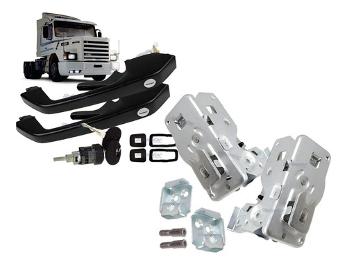 Kit Macaneta Fechadura Porta P/marca Scania T112 113 142