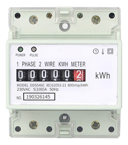 Contador De Energía De Una Sola Fase Monitor De Consumo