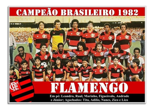 Poster Do Flamengo - Campeão Brasileiro 1982