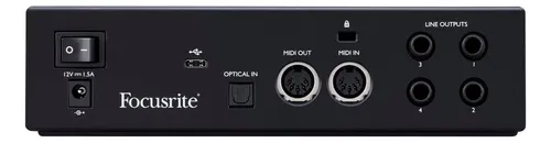 Interfaz de audio Focusrite Clarett 2Pre roja 3ra gen