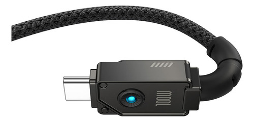 Cabo indestrutível tipo C para USB Baseus 1m 100w preto