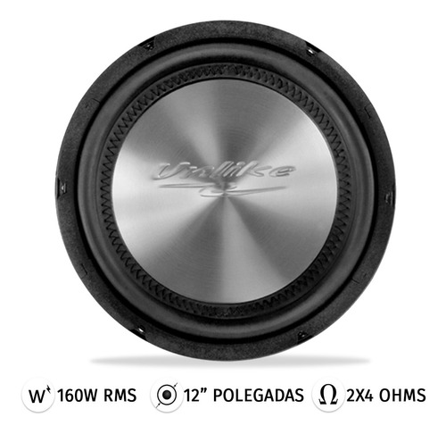 Woofer 12 Polegadas 160 Rms 2x4 Ohms Alumínio Bobina Dupla