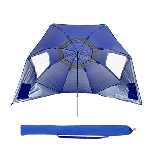 Sombrilla Carpa Playera Gadnic 2.20mts Reforzada Liviana Color Azul