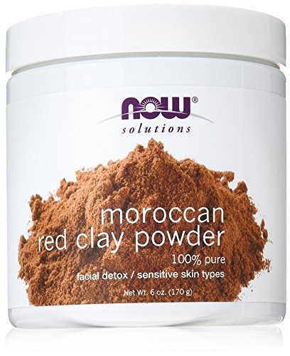 Now Red Clay Powder Moroccan, 6 Onzas