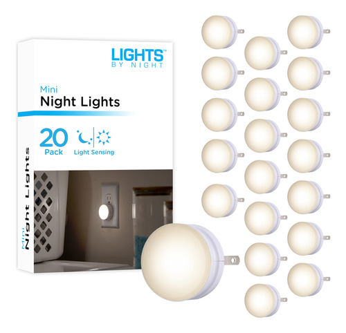 Luces De Noche, Mini Luz Nocturna Led, Enchufable, Sensor De