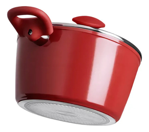 Jogo de Panelas 5 Peças Ceramic Life Optima Vermelho Carmin com Fundo de Indução - Brinox