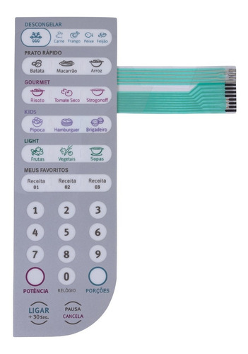 Membrana Teclado Microondas Electrolux Mef41 Mef 41