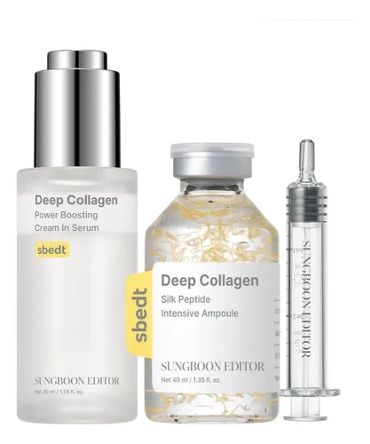 Kit Sérum Facial Colágeno Anti-idade 30ml + 40ml Todo Tipo De Pele Dia/noite