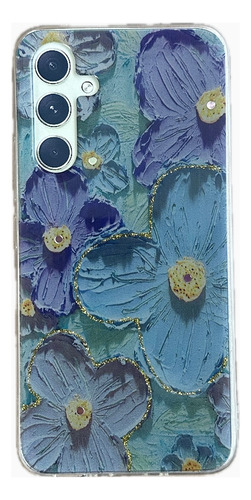 Funda Tpu Diseño Flor Violeta Para Samsung Galaxy S23 Fe 5g