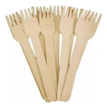 Comprar 500 Garfinhos Descartáveis De Madeira Biodegradável 14 Cm