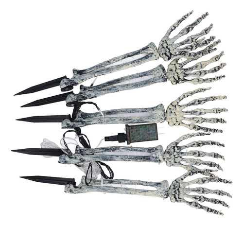 Estacas Led 5 En 1 De Plástico Skeleton Arm