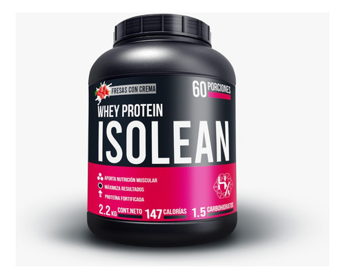 Proteina Whey Isolatada Hidrolizada Holix Lab 2.2kg 60 Serv Sabor Fresas Con Crema