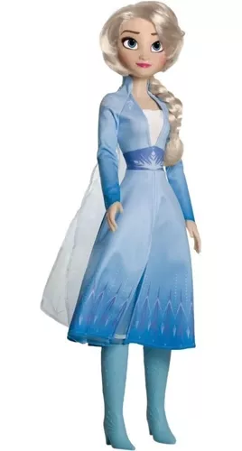 Boneca Elsa Frozen 2 Disney Gigante Grande 55 Cm
