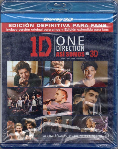 One Direction Asi Somos En 3d - Bluray - O
