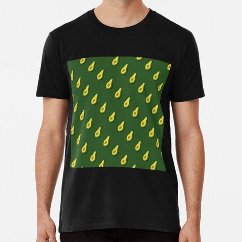 Remera Avocados, Halves, Green, Pattern, Design Algodon Prem