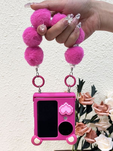 Wsjk Funda De Felpa Love Bear Ears Rosa Para Adecuado Para.