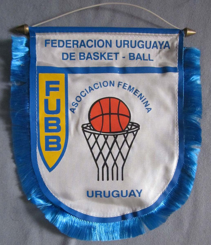 Banderin Fedeacion Uruguaya De Basket Ball Femenino