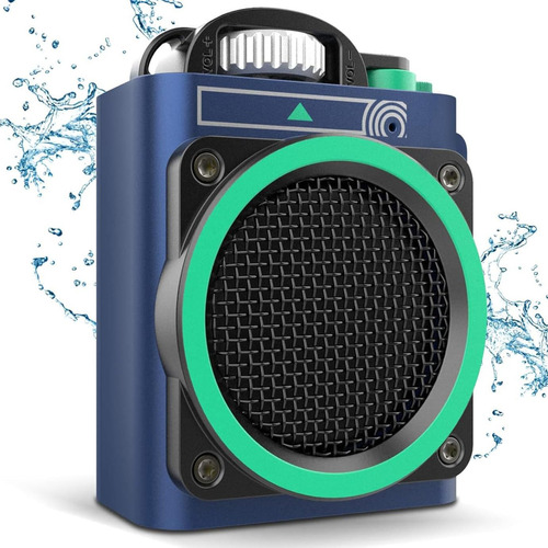 Muzen Altavoz Bluetooth Portátil, Altavoz Impermeable Wild Color Light Blue 110v