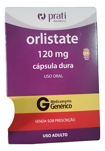 Orlistate 120mg 84 Cápsulas Genérico Ems