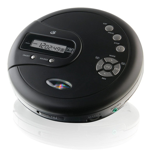 Reproductor De Cd Portátil Gpx, Radio Fm,auriculares Estéreo