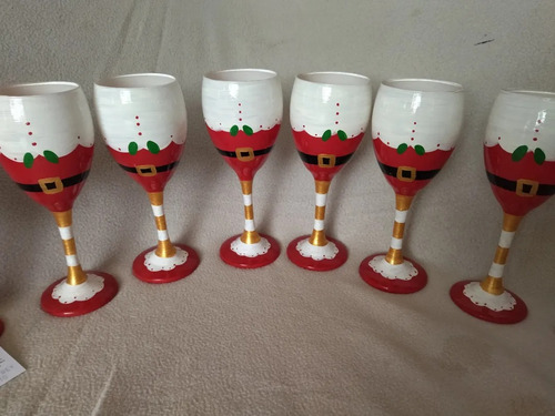 Copas De Vino Dibujadas Y Pintadas A Mano