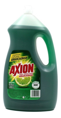 Jabon Lavatrastes 100% Arrancagrasa Axion Aroma Limon 2.8 L