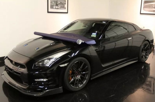 Vinil Wrap Automotriz Ultra Glossy Nivel Premium 30cm X 3 Mt Color Negro