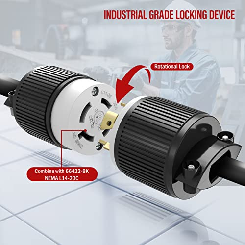 Enerlites Nema L14-20p Locklock Connector For Generator