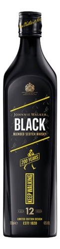 Whisky Johnnie Walker Black Edición 200 Años 700ml
