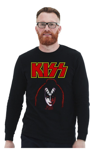 Polera Ml Kiss Gene Simmons Rock Impresión Directa