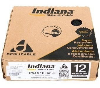 1 Cajas De Cable Thw Del 12  Marca Indiana