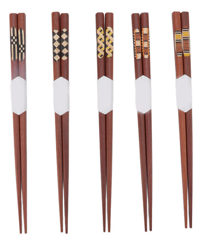 Palillos De Madera 5 Pares De Palillos Con Ranura A Prueba