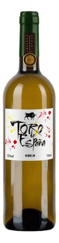 Vinho Branco Seco Espanhol Toro De España Verdejo 750ml 