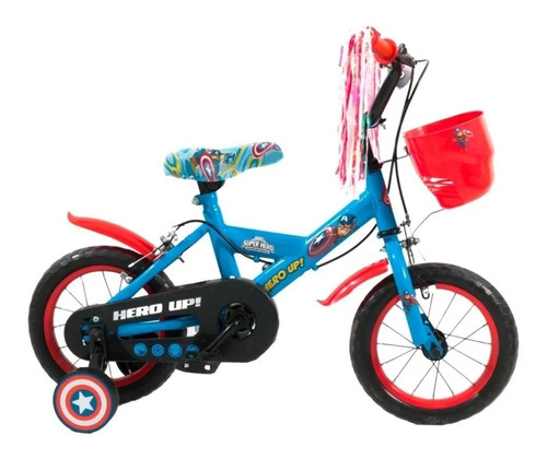 Bicicleta Infantil Rodado 12 Frozen Cap America Babymovil 