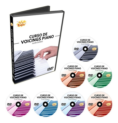 Curso De Voicings Teclado E Piano Em 7 Dvds - Original Edon