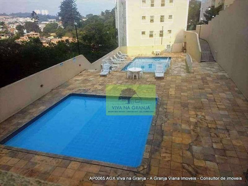 Imagem 14 de 28 de Apartamento Com 2 Dormitórios À Venda, 55 M² Por R$ 250.000,00 - Granja Viana - Cotia/sp - Ap0065