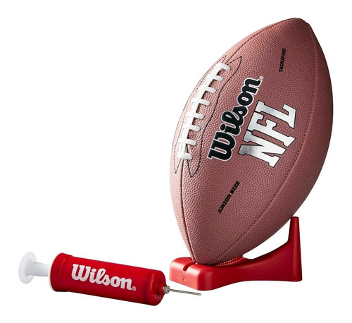 Combo Balon Futbol Americano Wilson Nfl Junior Con Bomba