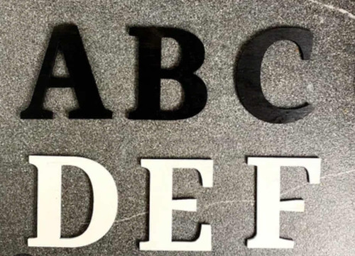 Letras Números Hierro Corte Láser