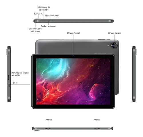 Tablet 10.1 Android 14 12gb+128gb Bluetooth 5.4 Tablets