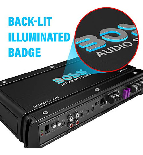 Amplificador Digital Monobloco Para Carro Boss Ox3kd 3000w
